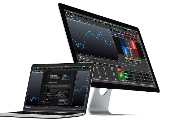 Mockup da plataforma Ac Trade